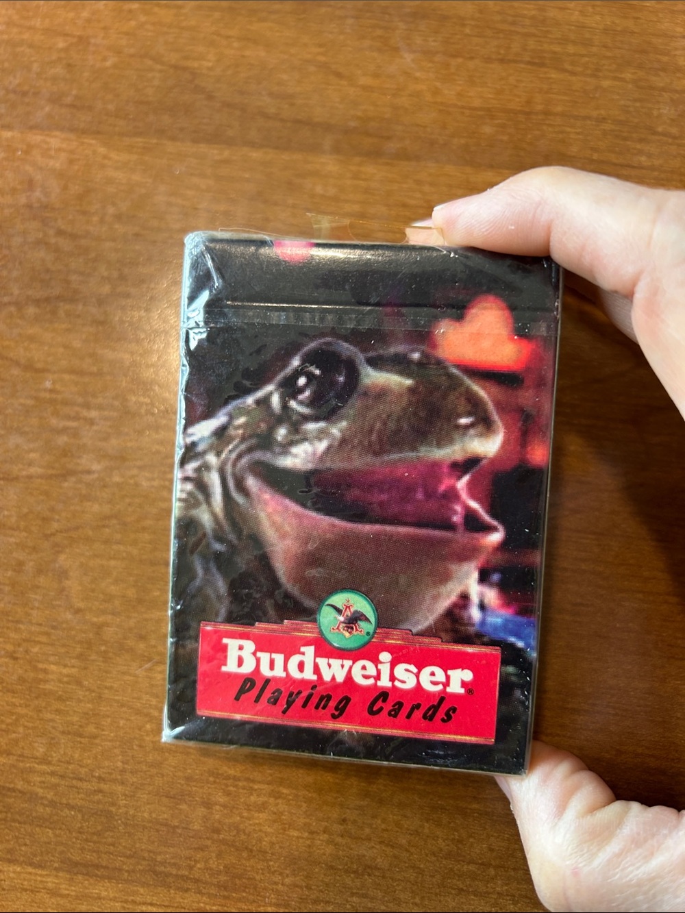 Budweiser Black & Red Reptile Playing Cards Deck 1996